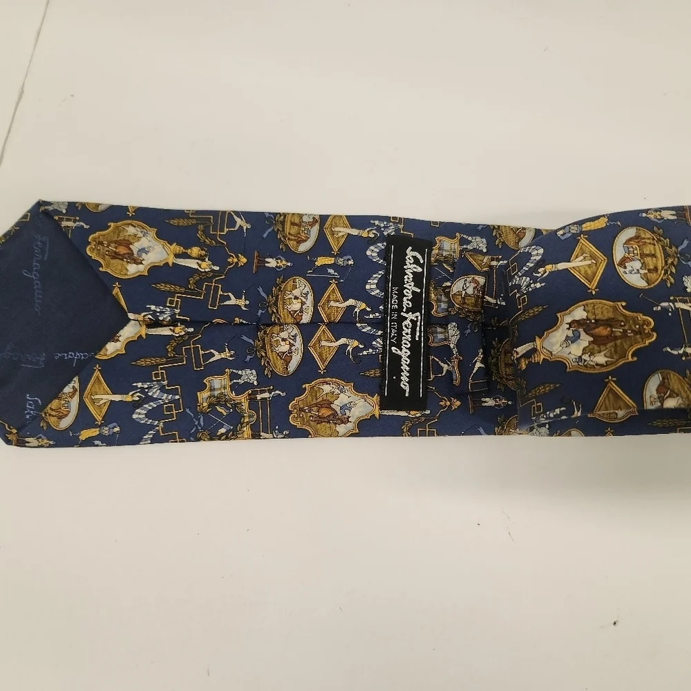 Ferragamo silk‎ tie New